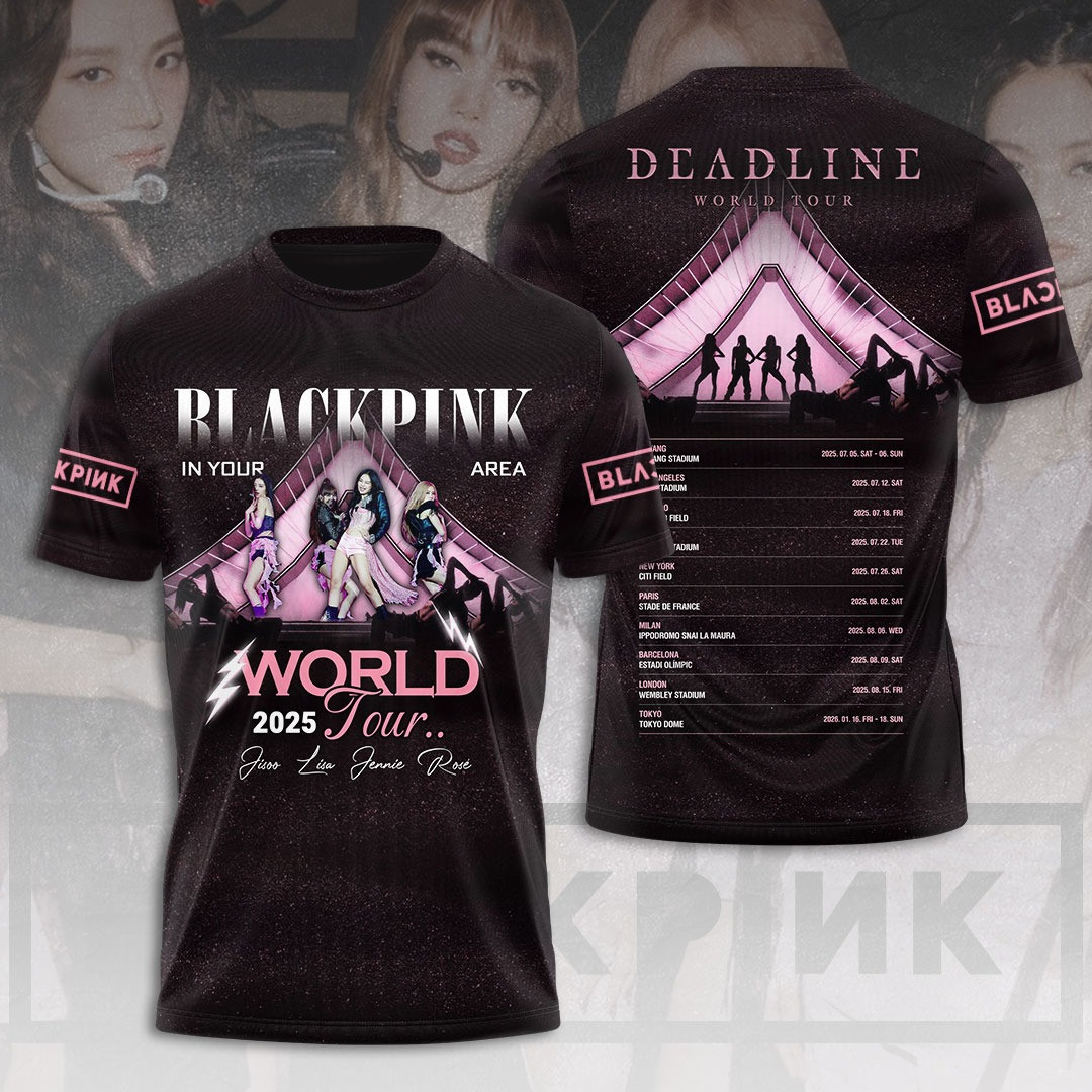 Blackpink Deadline World Tour 2025 T-Shirt Best Gifts For Music Lovers