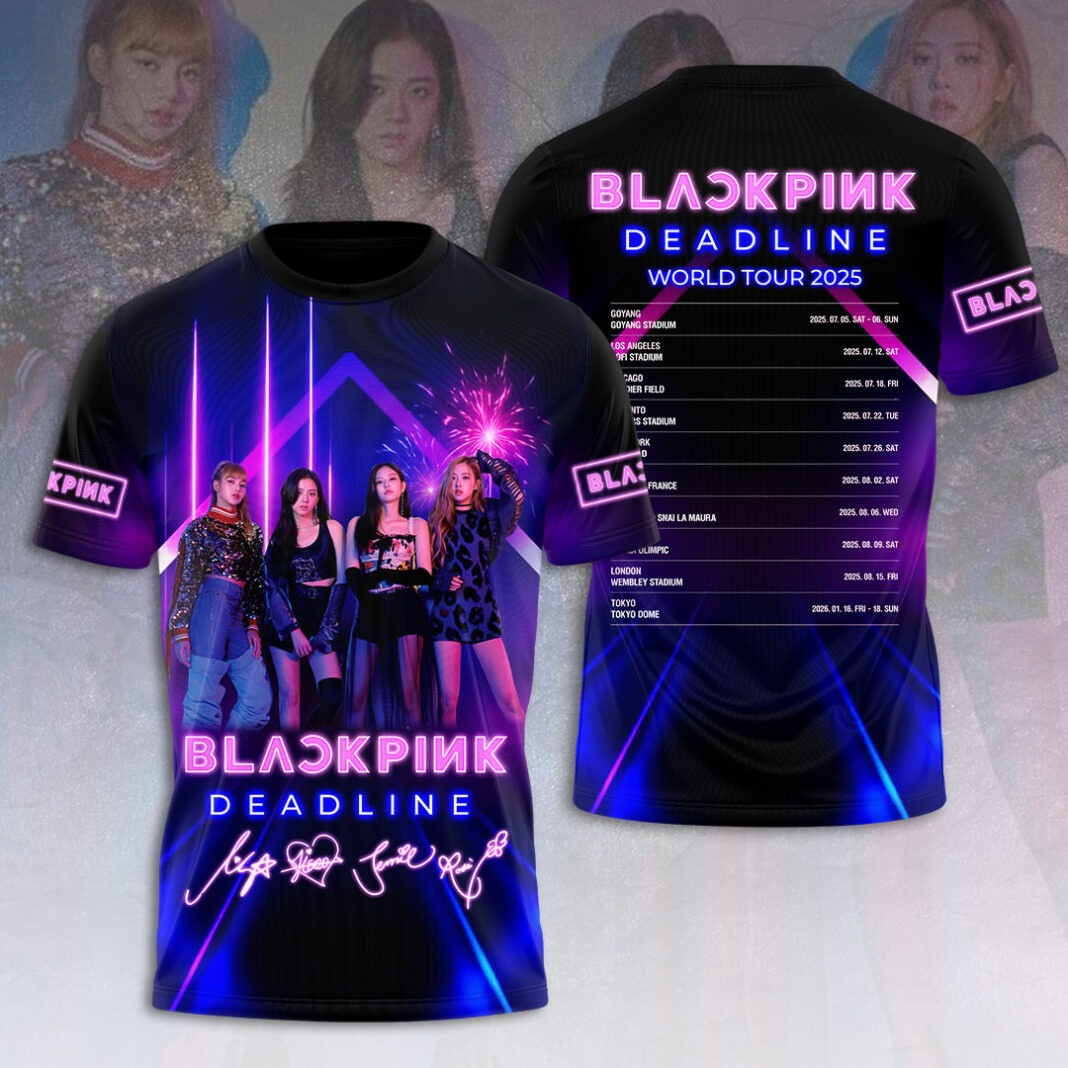 Blackpink Deadline World Tour 2025 T-Shirt Gift For Concert Lover