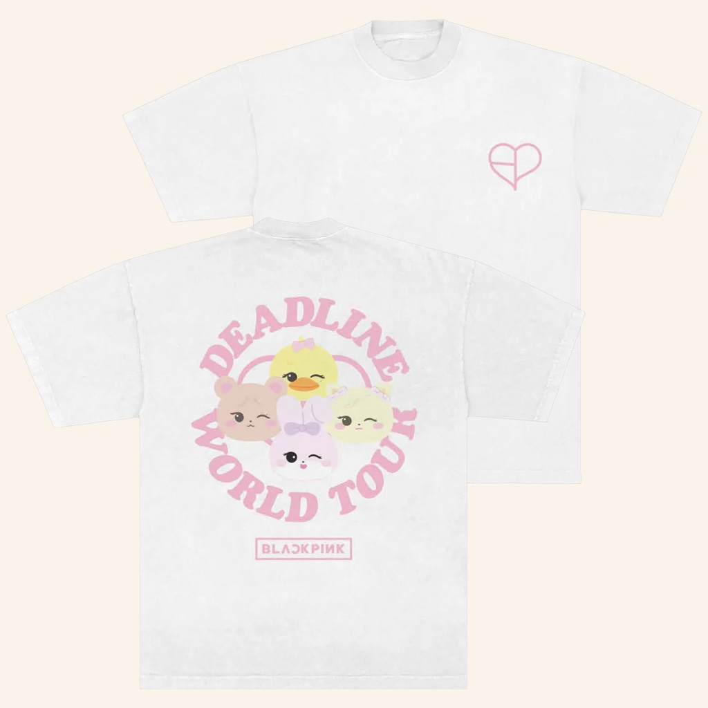 BLACKPINK Merch BLACKPINK Character T-Shirt Cute Gifts For Music Fans