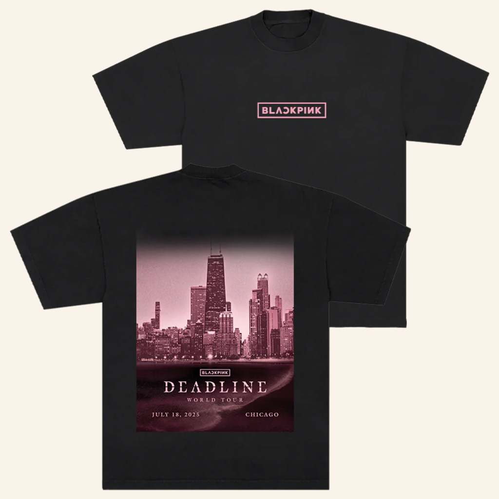 BLACKPINK Merch BLACKPINK Exclusive City T-Shirt Chicago Shirt Gift Ideas For Daughter