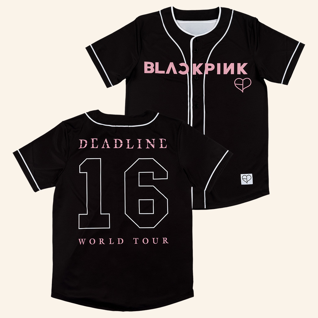 Blackpink Merch Deadline 16 World Tour Baseball Jersey Gift For Fans Blackpink Merch Deadline 16 World Tour Baseball Jersey Gift For Fans