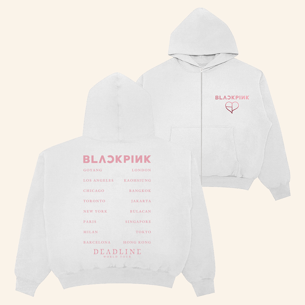 Blackpink Merch Deadline World Tour List Zip Hoodie Blackpink Fan Gifts Blackpink Merch Deadline World Tour List Zip Hoodie Blackpink Fan Gifts