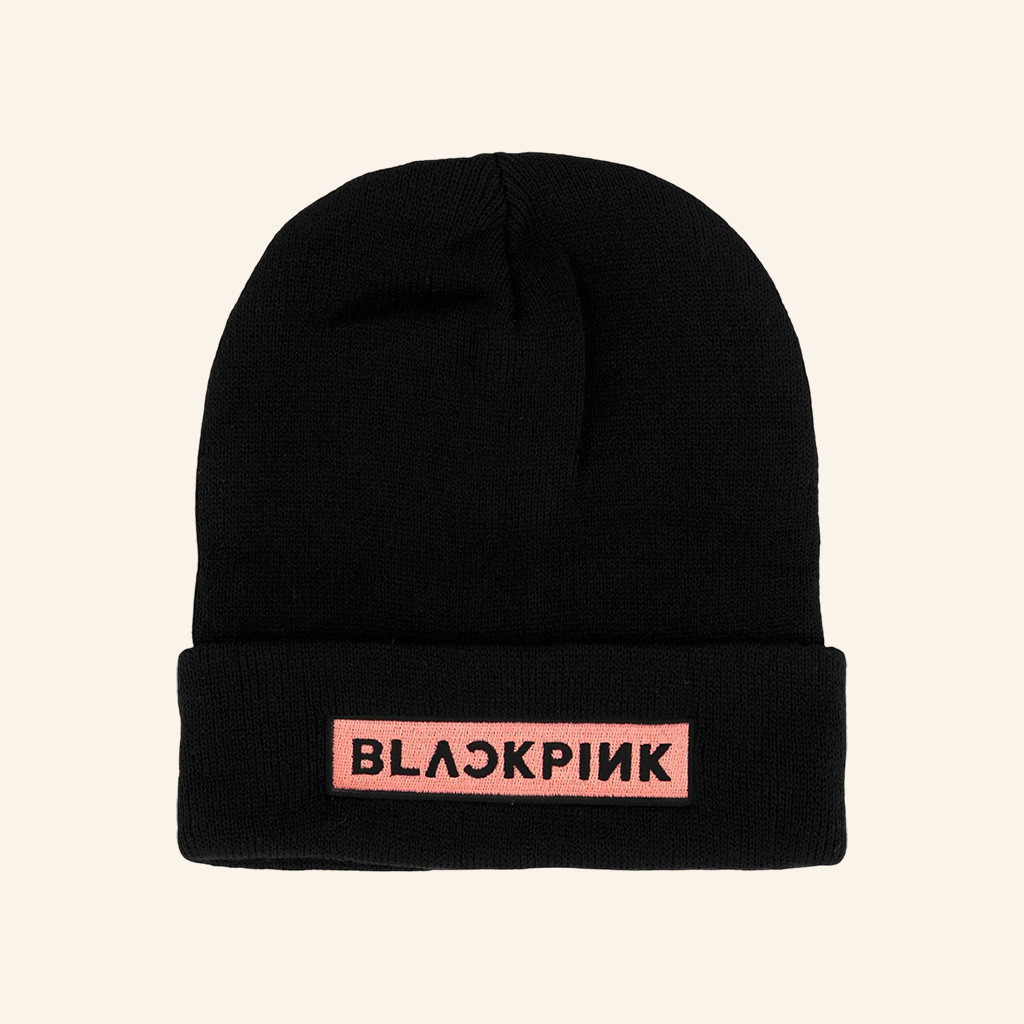 Blackpink Merch Logo Black Beanie Best Gifts For Blackpink Fans Blackpink Merch Logo Black Beanie Best Gifts For Blackpink Fans