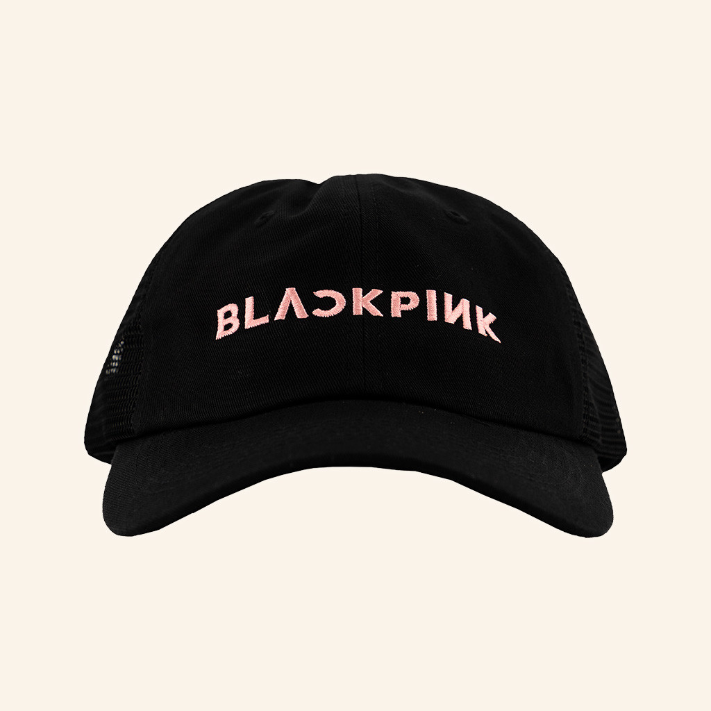 Blackpink Merch Logo Embroidered Trucker Hat Best Gifts For Blackpink Fans