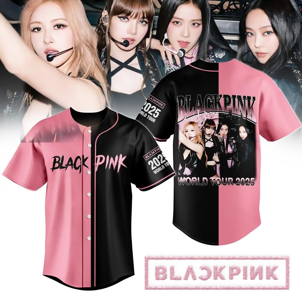 BlackPink World Tour 2025 Limited Edition Baseball Jersey Best Gift For BlackPink Fans