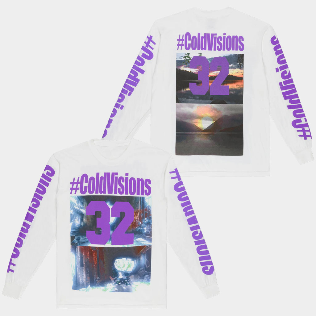 Bladee Cold Visions Merch 2026 Cold Visions 32 White Long Sleeve Shirt Bladee Merch Fan Gifts