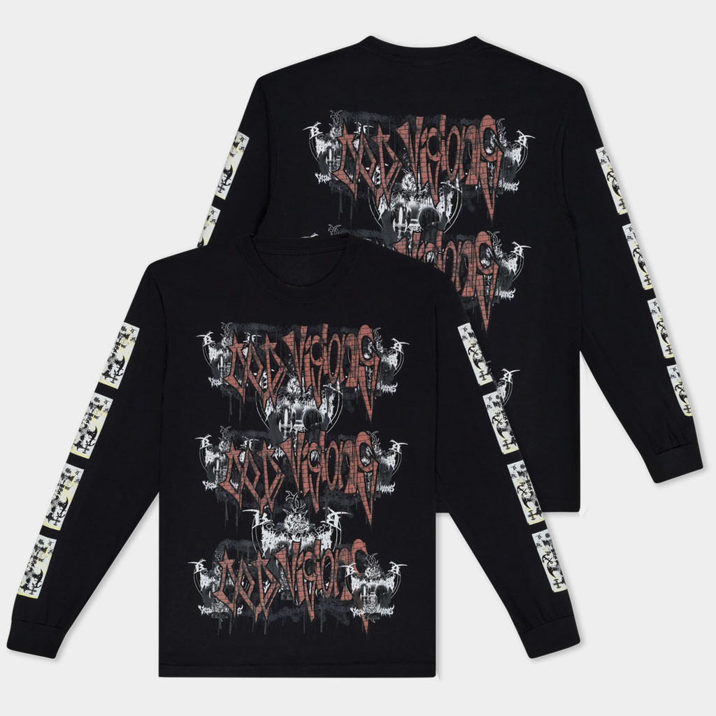 Bladee Cold Visions Merch 2026 Shielded By Grace Long Sleeve Shirt Gift Ideas For Rap Lovers