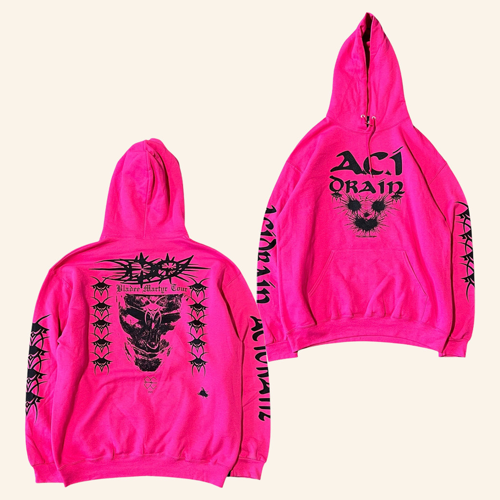 Bladee Martyr Tour Merch ACIDRAIN Hoodie Drain Gang Apparel Birthday Gift For Girlfriend Bladee Martyr Tour Merch ACIDRAIN Hoodie Drain Gang Apparel Birthday Gift For Girlfriend