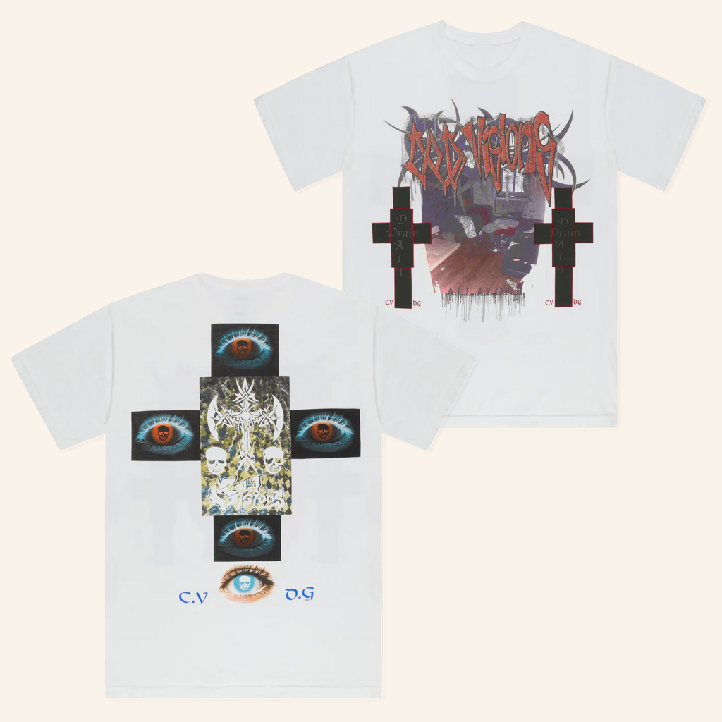 Bladee Merch Cold Visions 32 White T-Shirt Christmas Gifts For Rock Fans Bladee Merch Cold Visions 32 White T-Shirt Christmas Gifts For Rock Fans