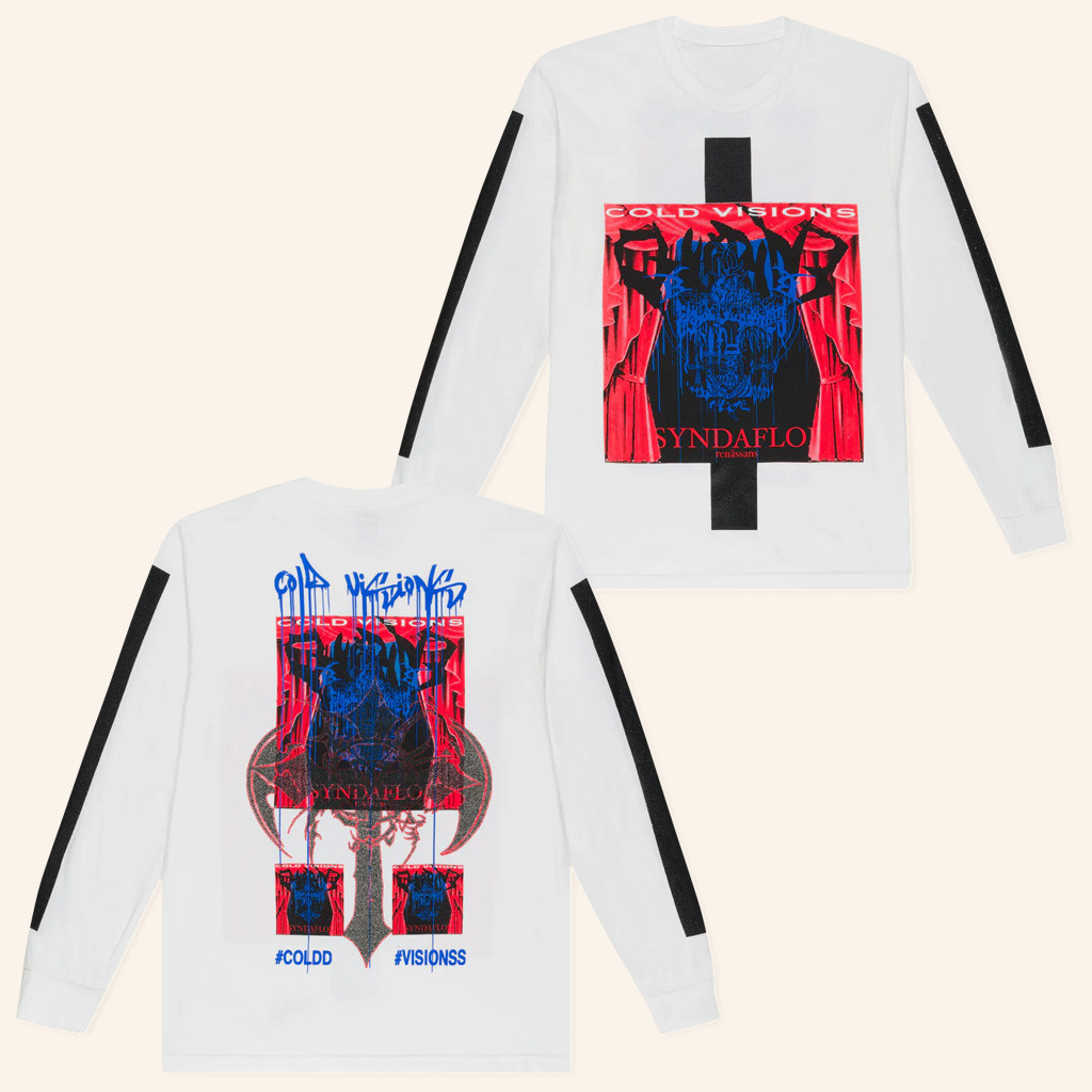 Bladee Merch Cold Visions Shirt Syndaflod White Long Sleeve T-Shirt Xmas Gifts For Rock Lovers Bladee Merch Cold Visions Shirt Syndaflod White Long Sleeve T-Shirt Xmas Gifts For Rock Lovers