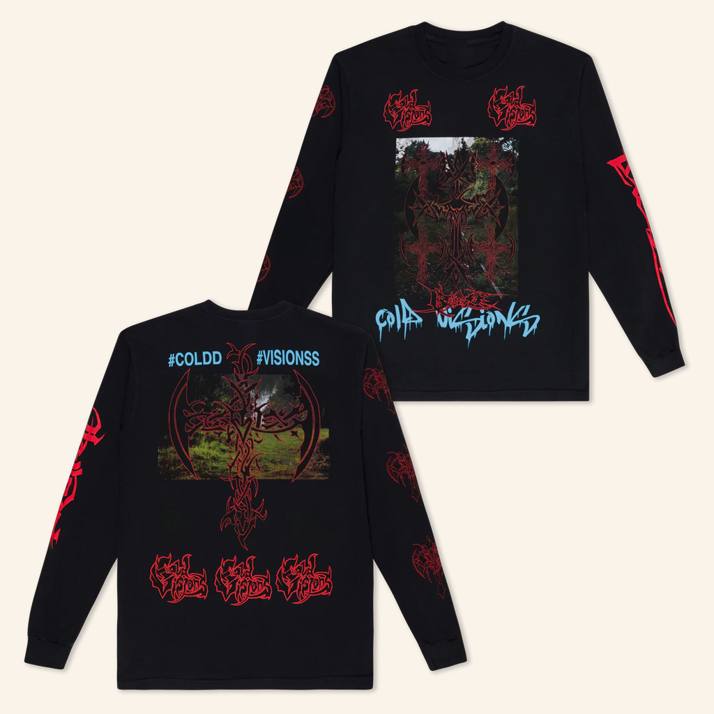 Bladee Merch Forest Crime Cold Visions Black Long Sleeve T-Shirt Gift Ideas For Rock Lovers Bladee Merch Forest Crime Cold Visions Black Long Sleeve T-Shirt Gift Ideas For Rock Lovers
