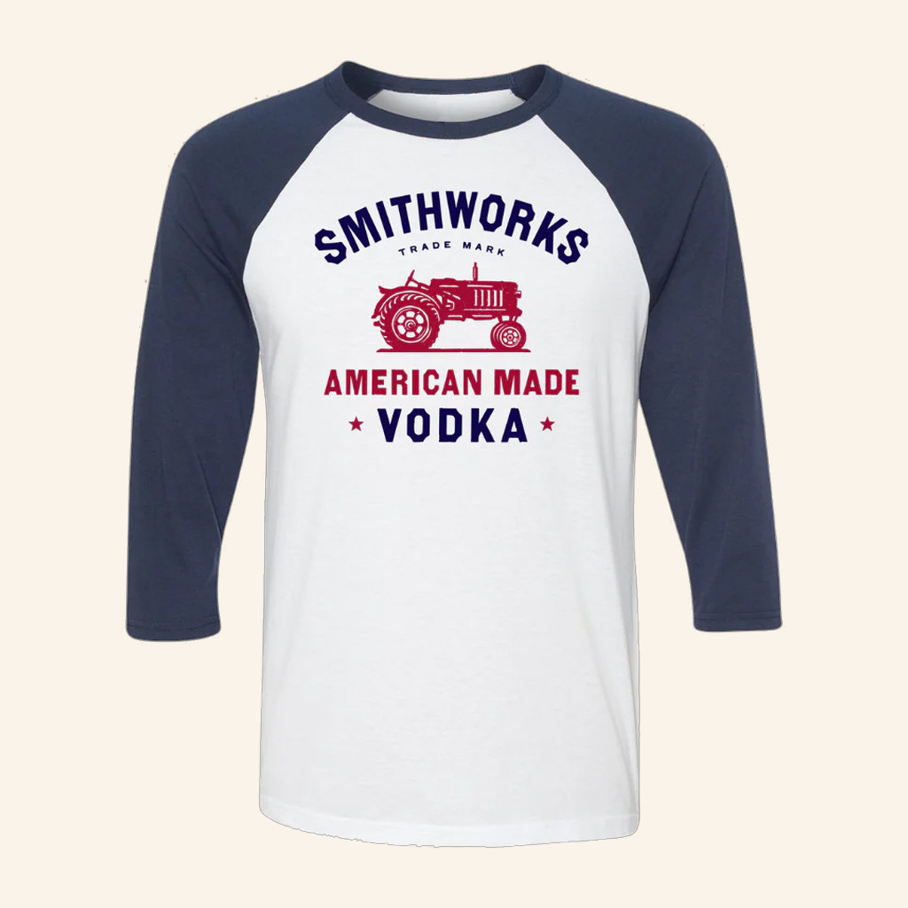 Blake Shelton Merch Smithworks Vodka Raglan T-Shirt Presents For Music Lovers