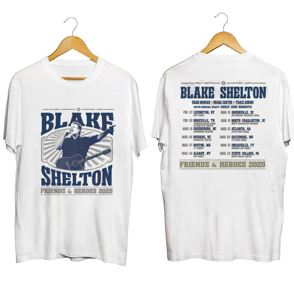 Blake Shelton Tour 2025 Shirt Blake Shelton Merch Gift Ideas For Music Lovers