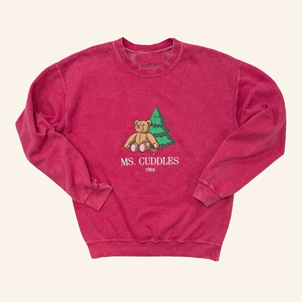 Blank Clo Merch Ms Cuddles Crewneck Sweatshirt Christmas Gifts For Daughter