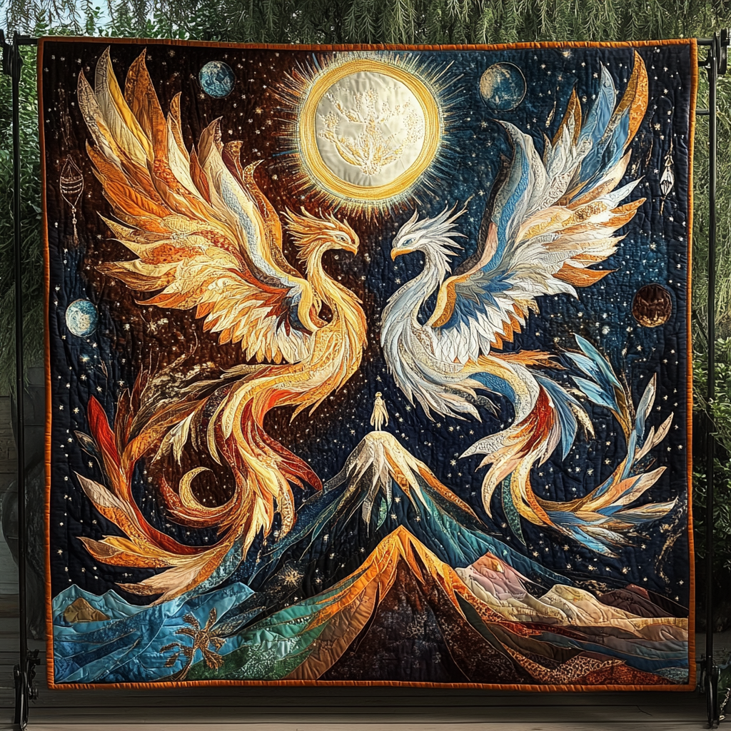 Blaze of Glory Quilted Blanket Unique Gifts Phoenix