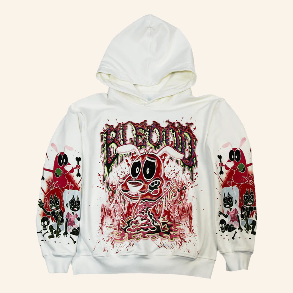 Bleood Merch Courage The Cowardly Dog Hoodie Gifts For Brothers