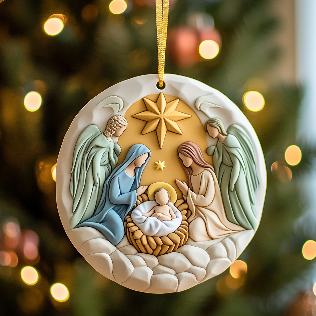 Blessed Moment Mica Ornament