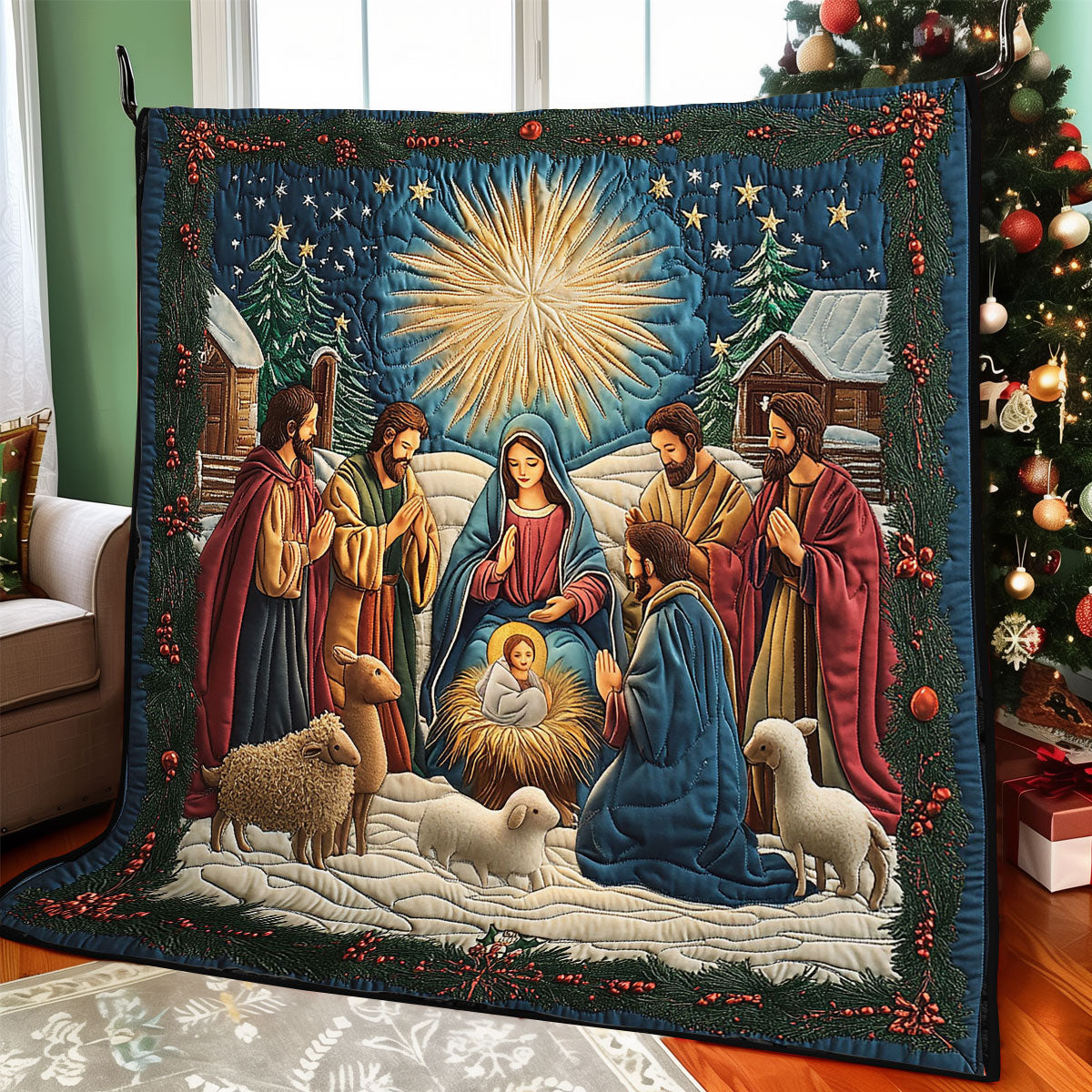 Blessed Moment Quilt Blanket Throws For Couch Small Gifts For Church Members