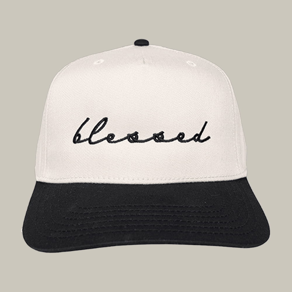 Blessed Two Toned Hat In God We Trust Faith Based Cap Christian Gift Ideas