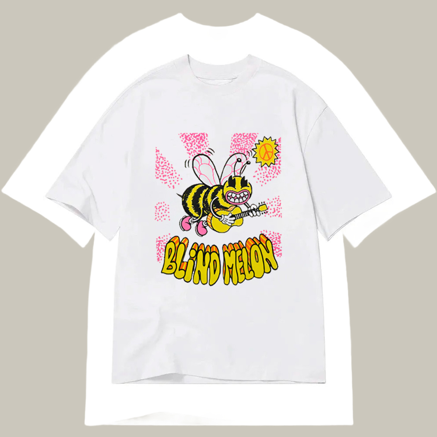 Blind Melon Happy Bee Classic Shirt Humor T-Shirts Gifts For Teenage Guys