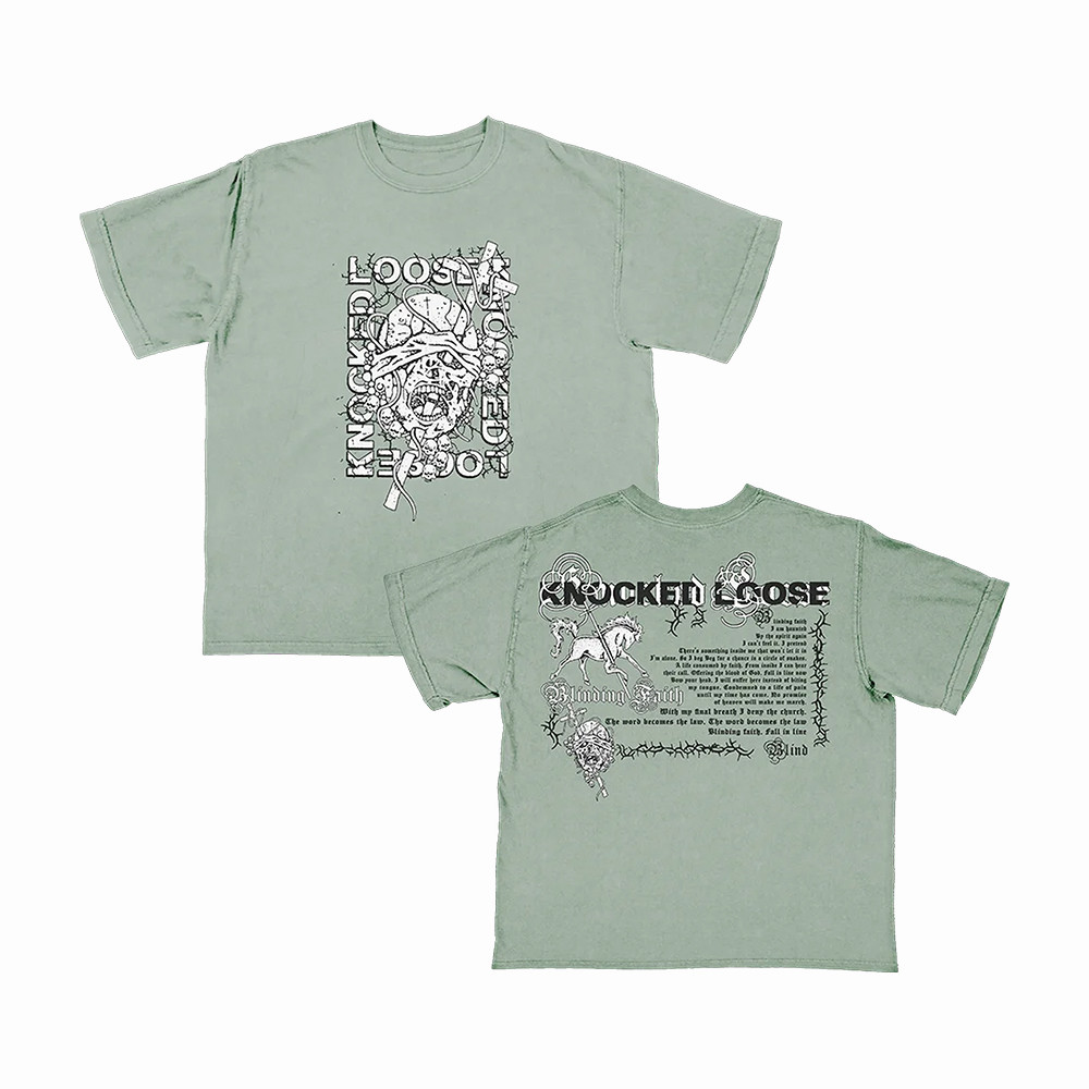 Blinding Faith Knocked Loose T-Shirt Hardcore Punk Band Tee Knocked Loose Lover Present