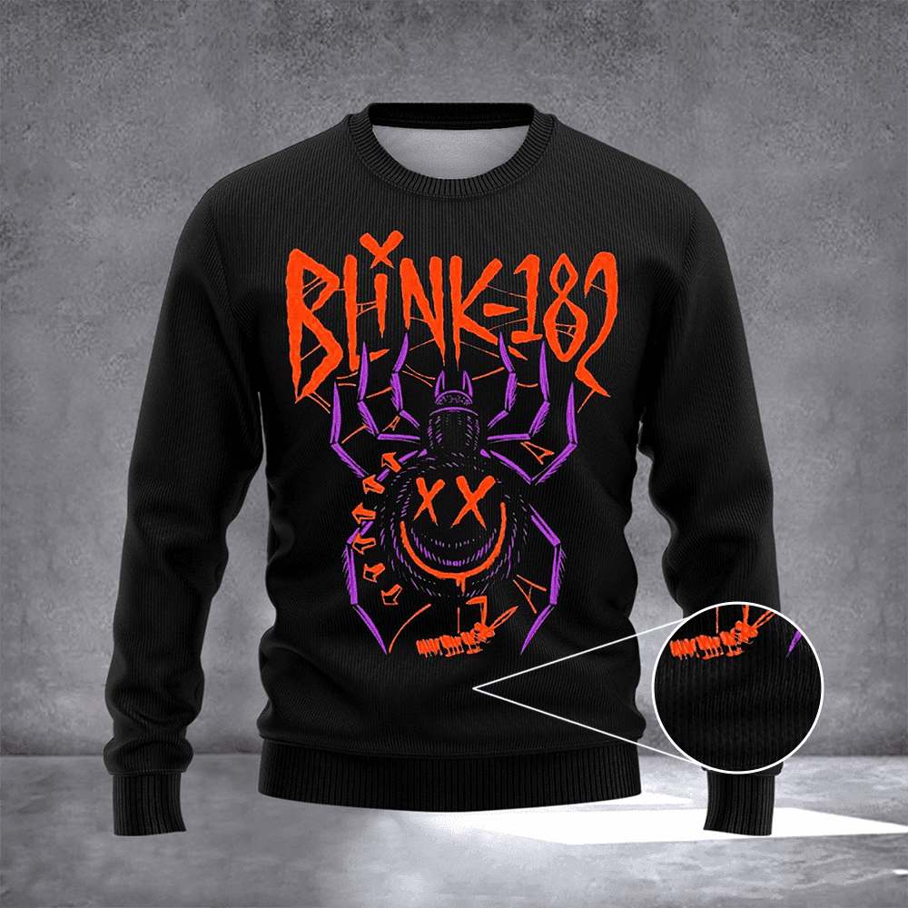Blink 182 Halloween Sweater For 2024 Rock Band Fans Merchandise Gift For Halloween