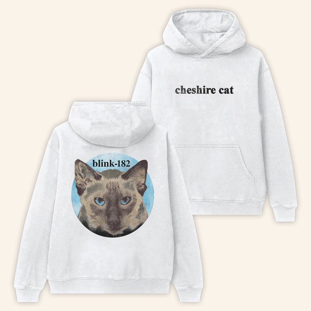 Blink 182 Merch Cheshire Cat Album Cover Hoodie Gifts For Music Lovers