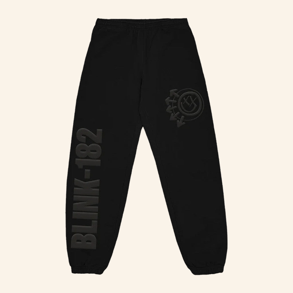 Blink 182 Merch Logo Black Sweatpants Gift Ideas For Music Lovers Blink 182 Merch Logo Black Sweatpants Gift Ideas For Music Lovers