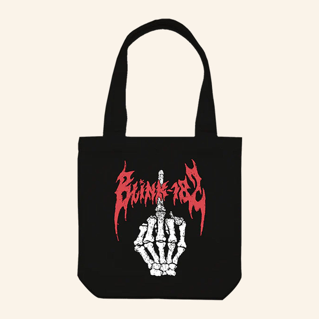 Blink 182 Merch Middle Finger Tote Bag Gifts For People Who Like Music Blink 182 Merch Middle Finger Tote Bag Gifts For People Who Like Music