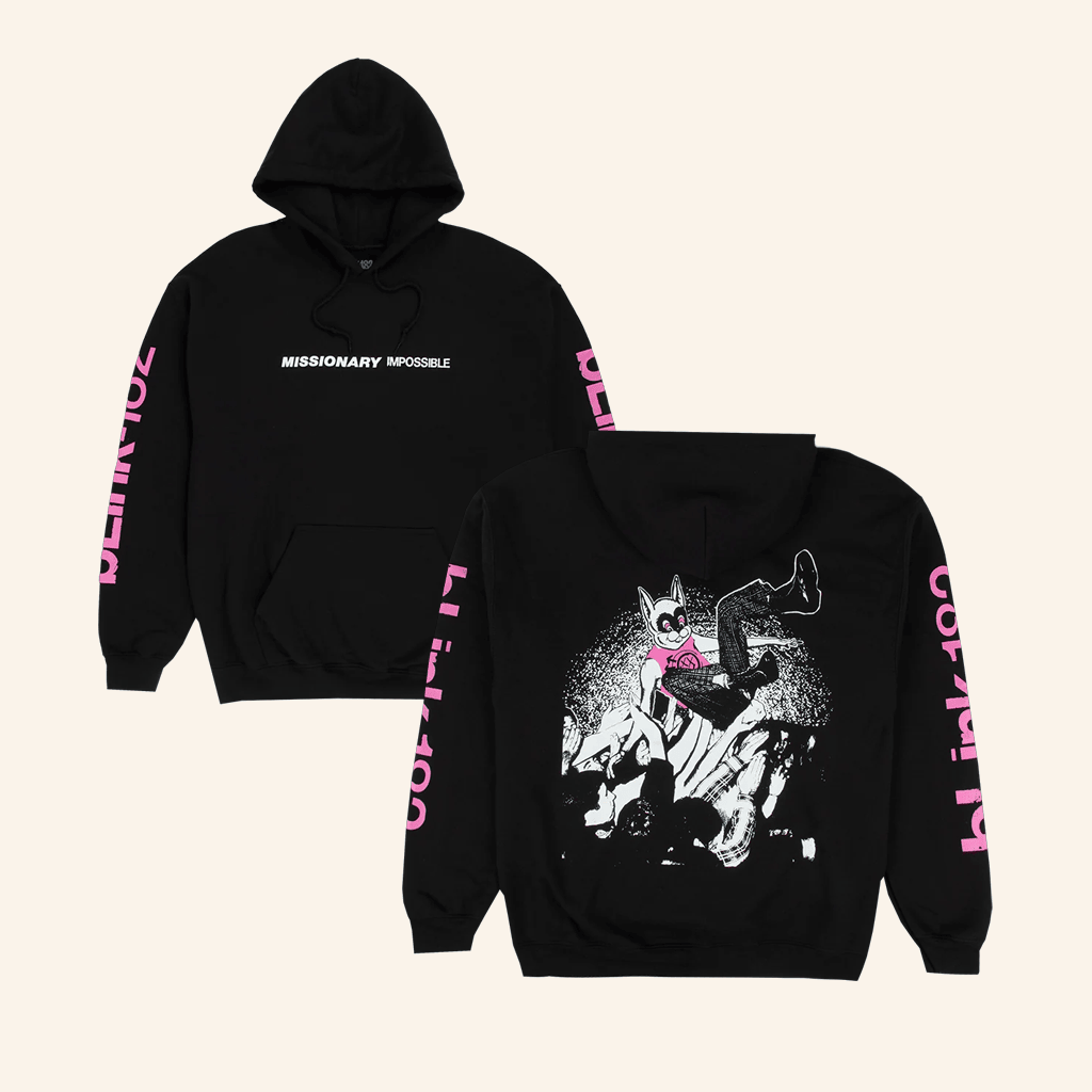 Blink 182 Merch Missionary Impossible Tour Hoodie Best Gifts For Music Lovers Blink 182 Merch Missionary Impossible Tour Hoodie Best Gifts For Music Lovers