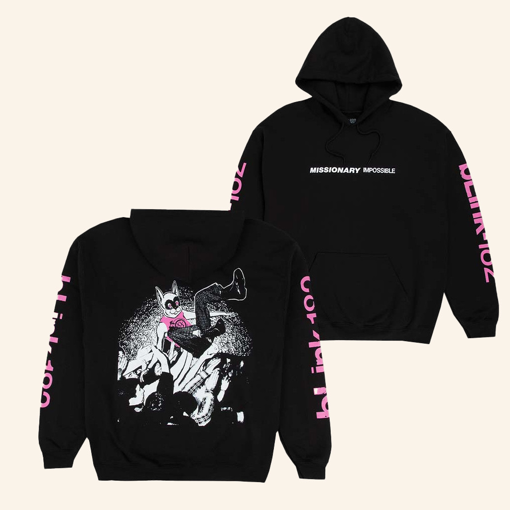 Blink-182 Merch Missionary Impossible Tour Hoodie Presents For Music Lovers Blink-182 Merch Missionary Impossible Tour Hoodie Presents For Music Lovers