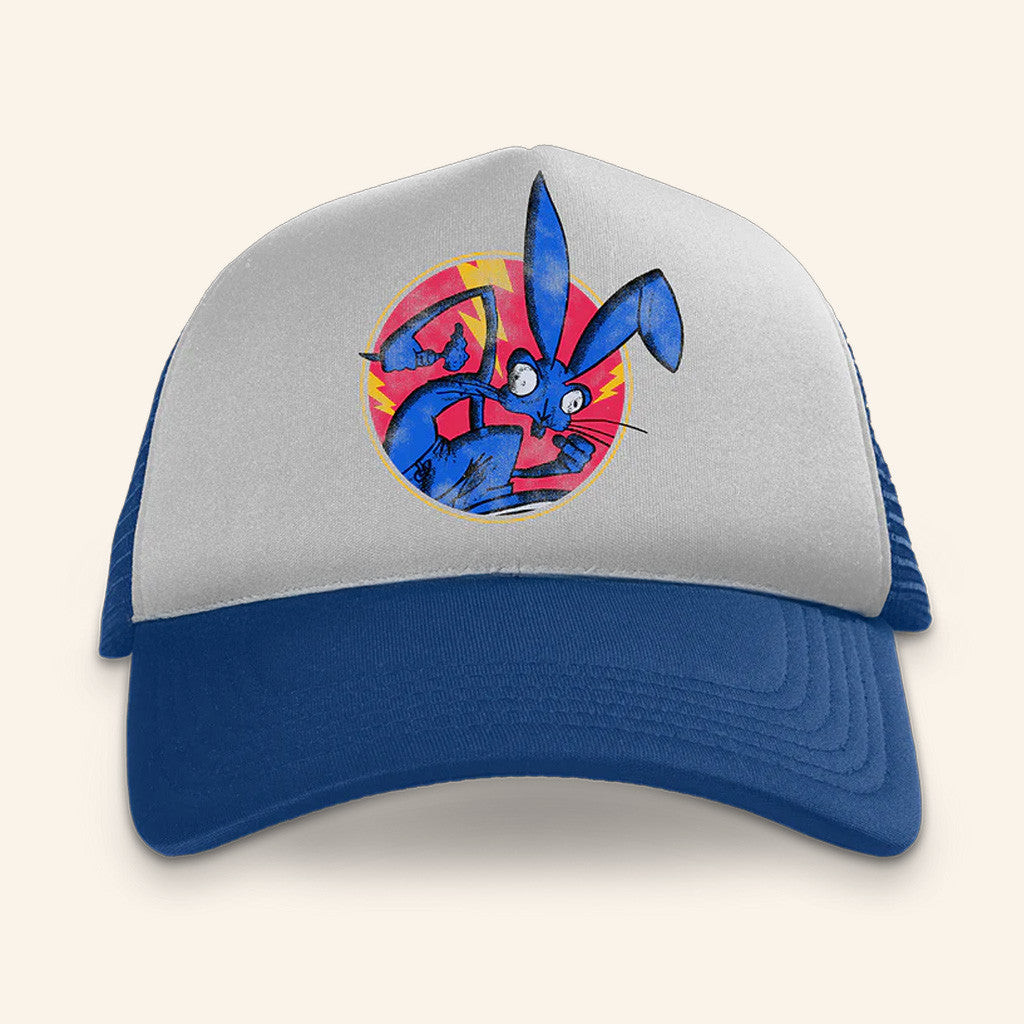 Blink 182 Merch Rabbit Trucker Hat Music Lover Gift Ideas For Him Blink 182 Merch Rabbit Trucker Hat Music Lover Gift Ideas For Him