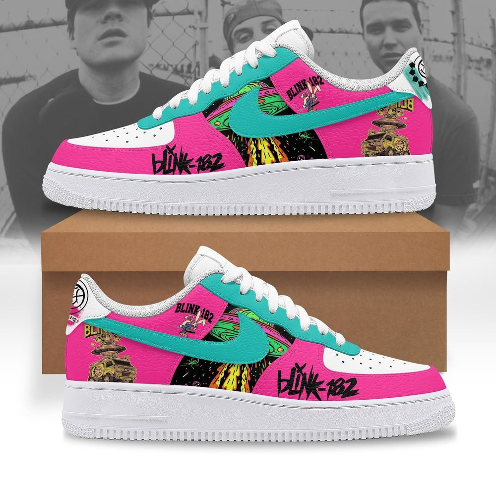 Blink 182 Off The Wall Limited Edition Air Force 1 Sneaker Blink 182 Merch Best Gift For Fans