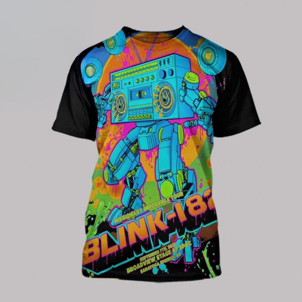 Blink 182 Saratoga Springs NY 2025 On September 7th T-Shirt Blink 182 Merch Gifts For Fans Blink 182 Saratoga Springs NY 2025 On September 7th T-Shirt Blink 182 Merch Gifts For Fans