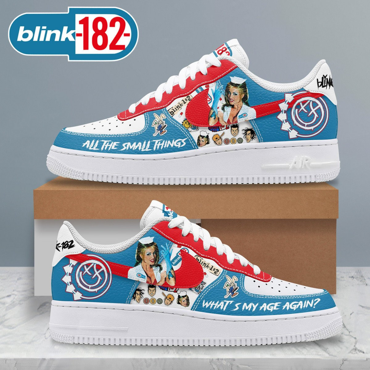 Blink 182 What's My Age Again AF1 Shoes Best Gift For Fan Lovers