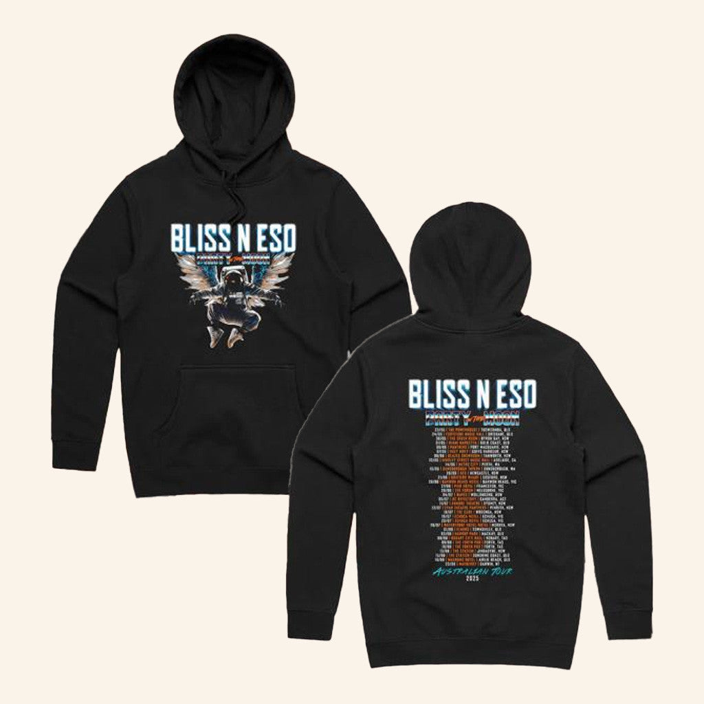 Bliss N Eso Merch Party On The Moon Tour Black Hoodie Birthday Gift For Fans