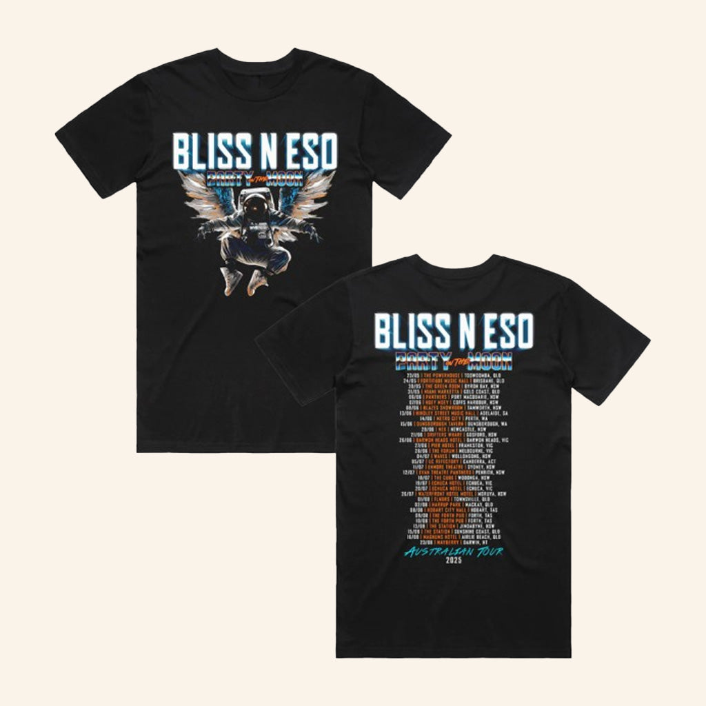 Bliss N Eso Merch Party On The Moon Tour Black Shirt Birthday Gift For Friends