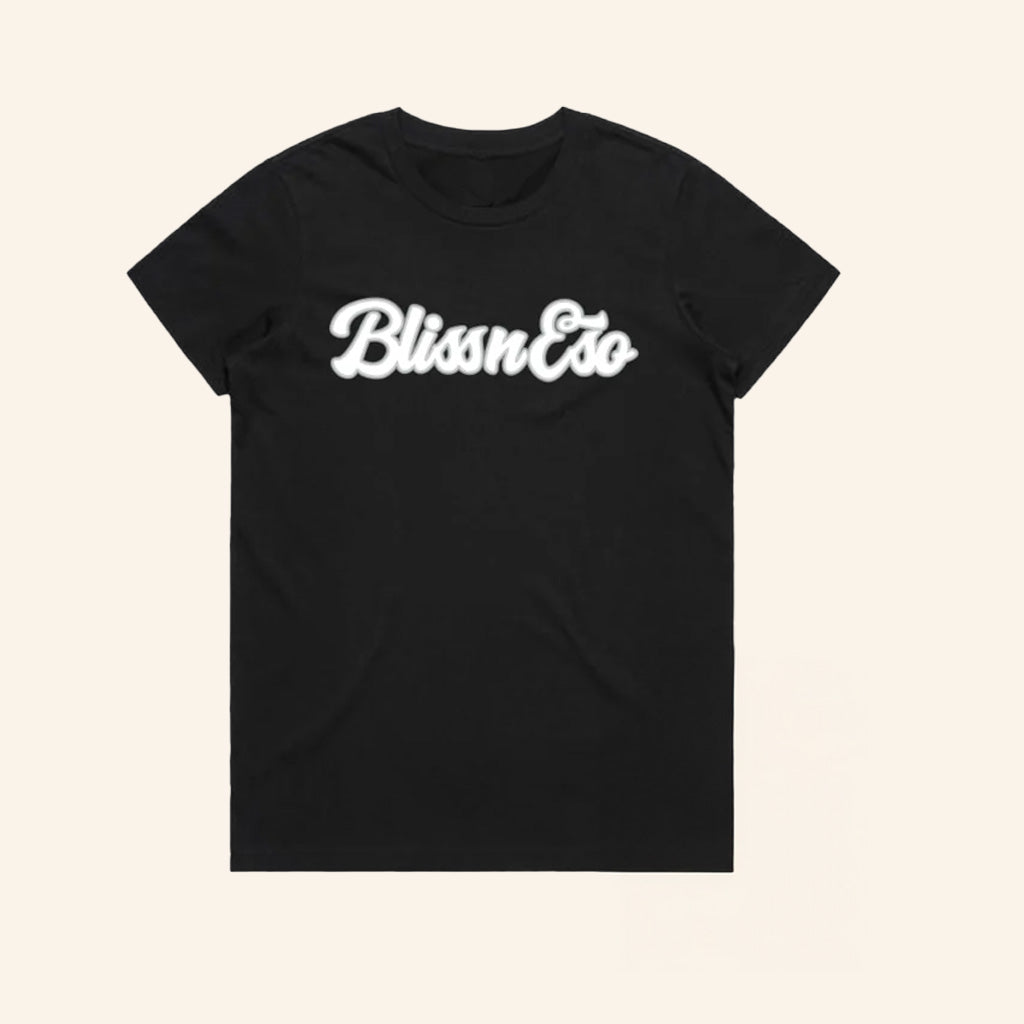 Bliss N Eso Merch Script Black Shirt Birthday Gift For Friends Bliss N Eso Merch Script Black Shirt Birthday Gift For Friends