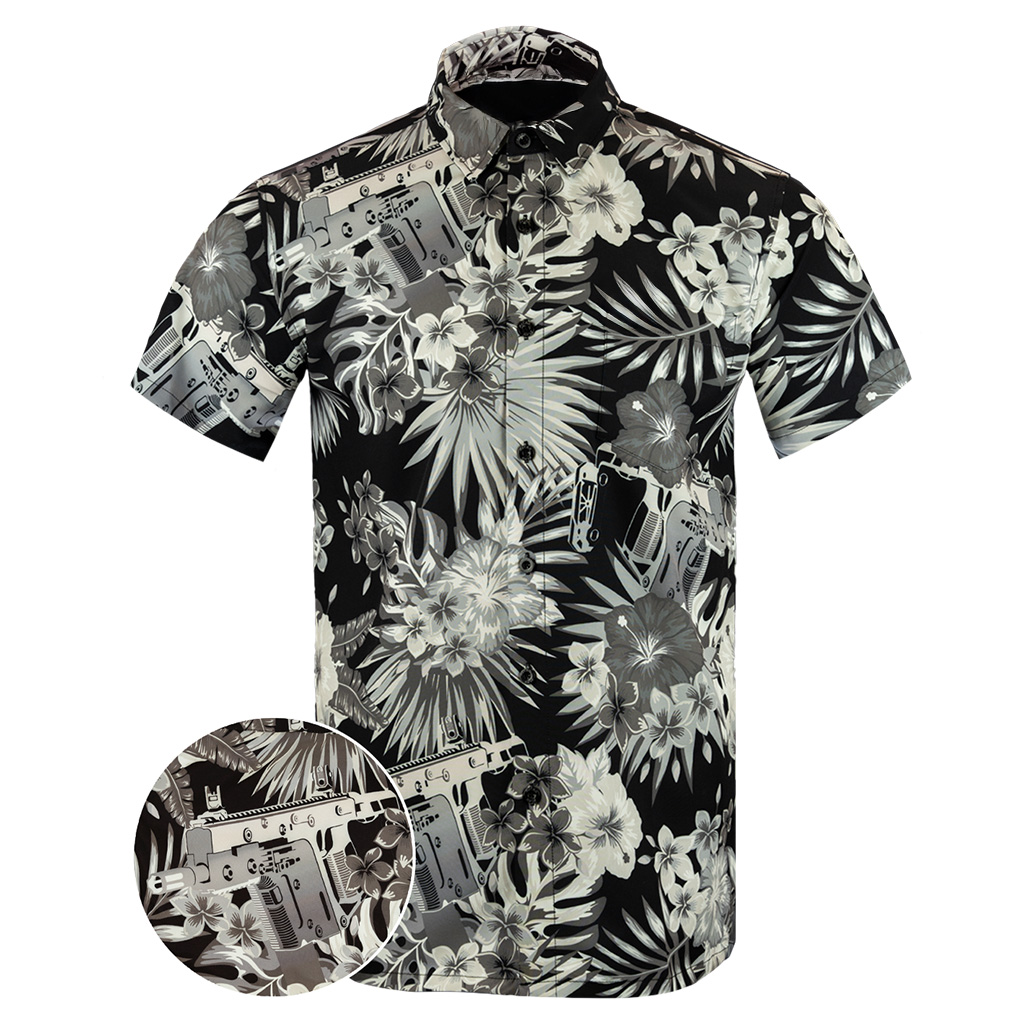 Bliss Vector V2 Black White Button Down Shirt Outdoor Hawaiian Tactical Shirt Christmas Gifts Bliss Vector V2 Black White Button Down Shirt Outdoor Hawaiian Tactical Shirt Christmas Gifts