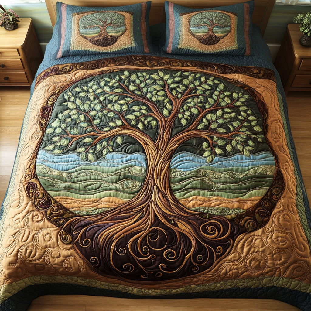 Blissful Bloom Quilted Bedding Set Luxury Bedding Sets Special Birthday Gifts For Grandma