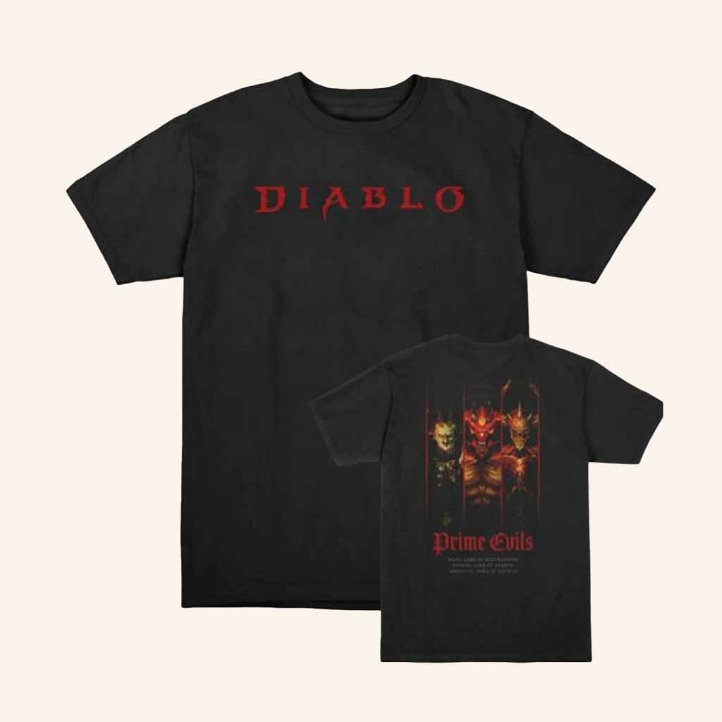 Blizzard Gear Merch Diablo Prime Evils Black Shirt Christmas Gifts For Young Men Blizzard Gear Merch Diablo Prime Evils Black Shirt Christmas Gifts For Young Men