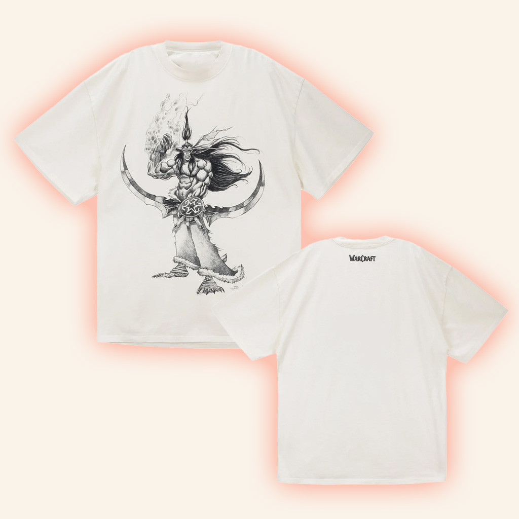 Blizzard Gear Merch Warcraft Samwise Sketch Night Elf T-Shirt Birthday Gift For Husband