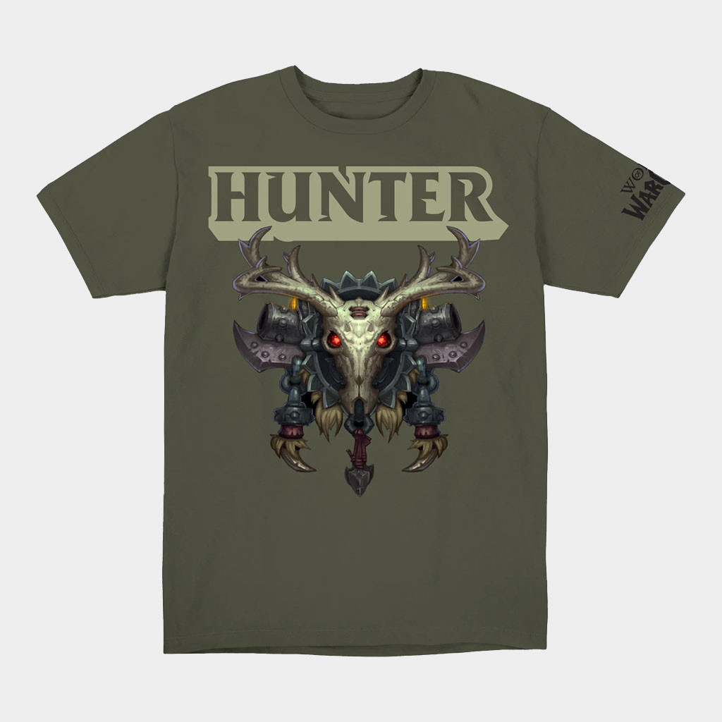 Blizzard Gear Merch World Of Warcraft Hunter Crest Green T-Shirt Birthday Gift For Him