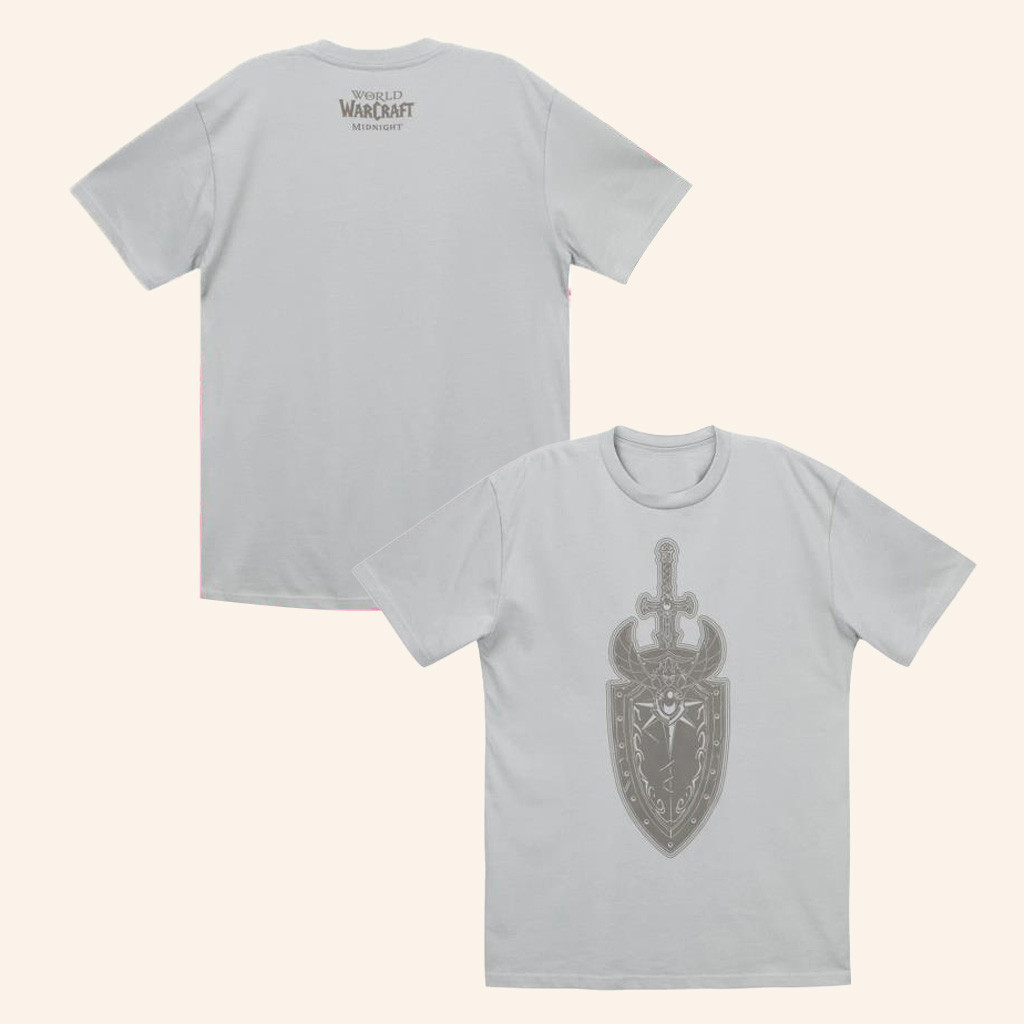 Blizzard Gear Merch World Of Warcraft Midnight Arator Grey T-Shirt Gifts For Him