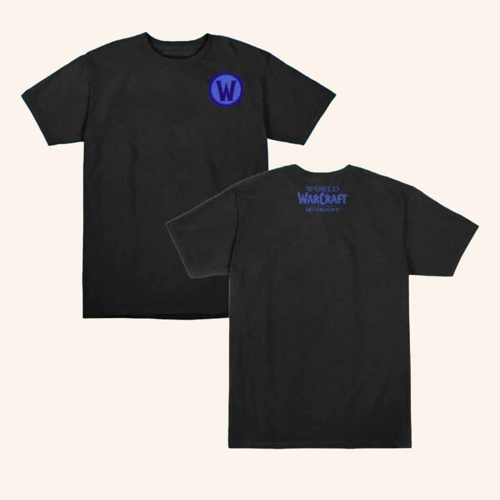 Blizzard Gear Merch World Of Warcraft Midnight Logo Black Shirt Xmas Gifts For Dad Blizzard Gear Merch World Of Warcraft Midnight Logo Black Shirt Xmas Gifts For Dad
