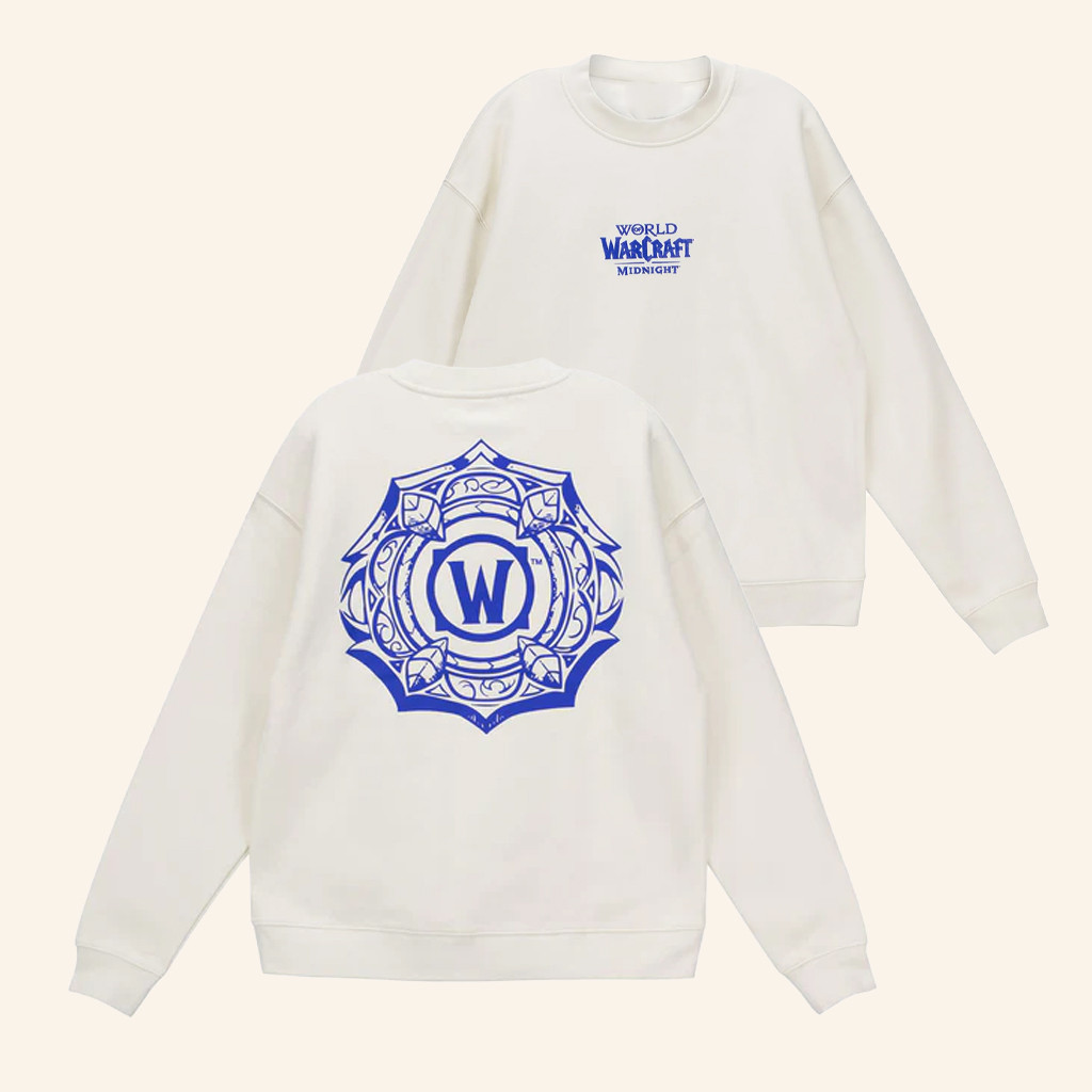 Blizzard Gear Merch World Of Warcraft Midnight Sweatshirt Christmas Present For Her Blizzard Gear Merch World Of Warcraft Midnight Sweatshirt Christmas Present For Her