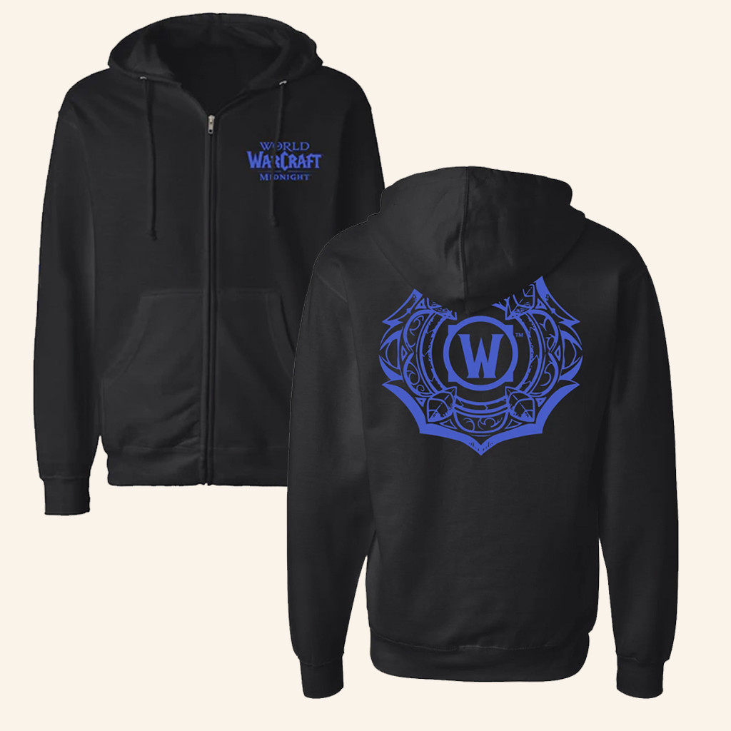 Blizzard Gear Merch World Of Warcraft Midnight Zip Hoodie Christmas Presents For Boyfriend Blizzard Gear Merch World Of Warcraft Midnight Zip Hoodie Christmas Presents For Boyfriend