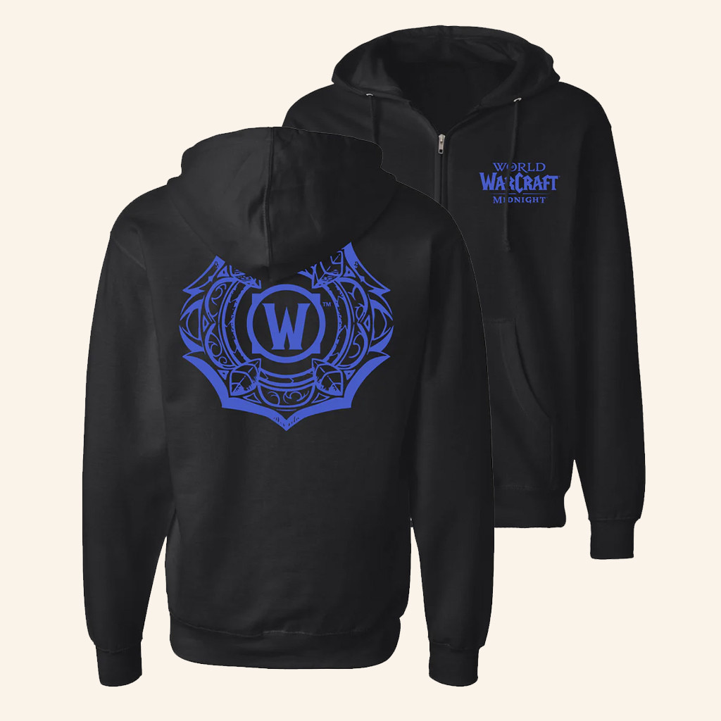 Blizzard Gear Merch World Of Warcraft Midnight Zip-Up Hoodie Christmas Ideas For Boyfriend Blizzard Gear Merch World Of Warcraft Midnight Zip-Up Hoodie Christmas Ideas For Boyfriend