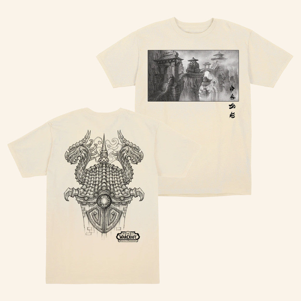 Blizzard Gear Merch World Of Warcraft Mists Of Pandaria Sketch T-Shirt Him Gifts Blizzard Gear Merch World Of Warcraft Mists Of Pandaria Sketch T-Shirt Him Gifts