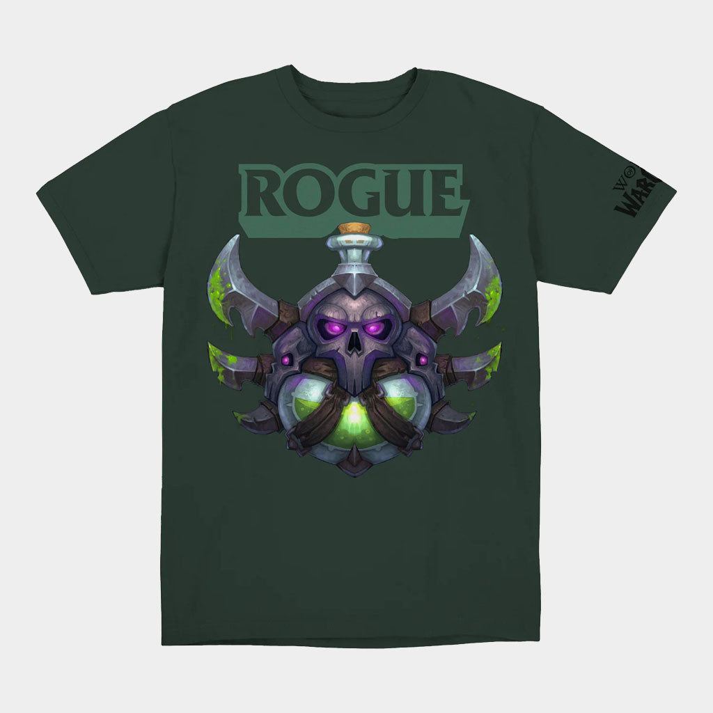 Blizzard Gear Merch World Of Warcraft Rogue Crest Green T-Shirt Gifts For Brother